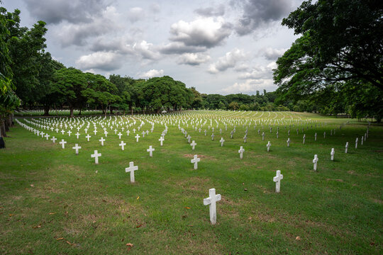 Philippines National Cemetery Libingan ng mga bayani view, Taguig City, Metro Manila, Philippines

