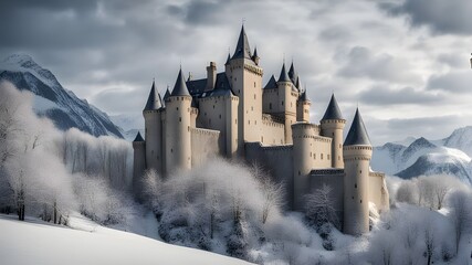 Fototapeta premium castles with winter