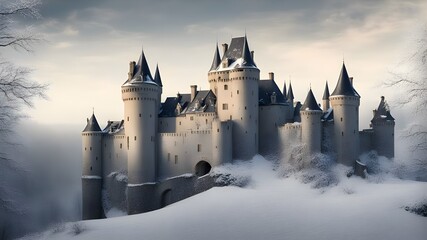 Fototapeta premium castles with winter