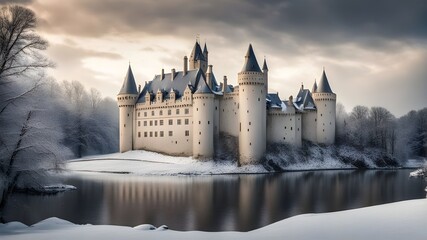 Fototapeta premium castles with winter