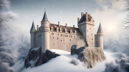 Fototapeta premium castles with winter