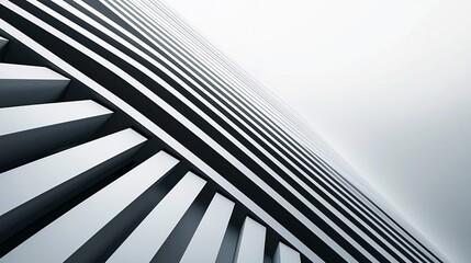 This contemporary poster template features bold intersecting lines on a crisp white backdrop, providing generous space for text and visuals.