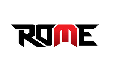 Rome typography design vector, for t-shirt, poster and other uses