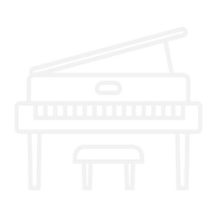 white piano icon