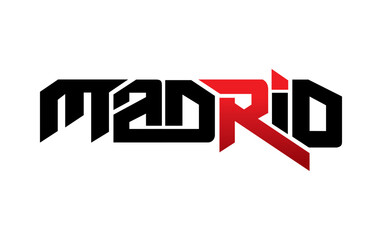 Madrid typography design vector, for t-shirt, poster and other uses