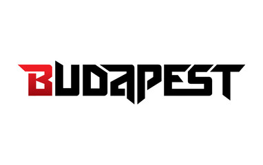 Budapest typography design vector, for t-shirt, poster and other uses