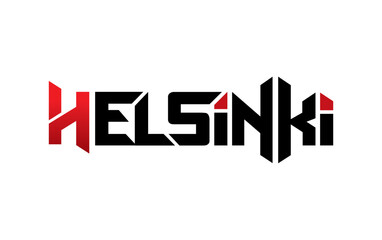 Helsinki typography design vector, for t-shirt, poster and other uses