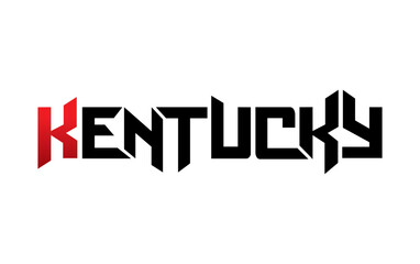 Kentucky typography design vector, for t-shirt, poster and other uses