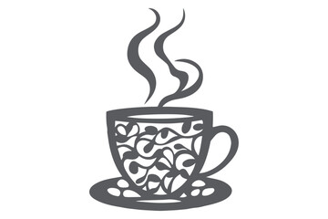 Cricut coffee cup, Paper cut Coffee Cup SVG Cut File
