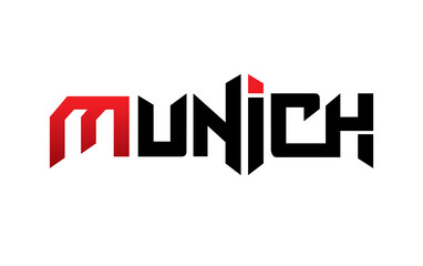 Munich typography design vector, for t-shirt, poster and other uses