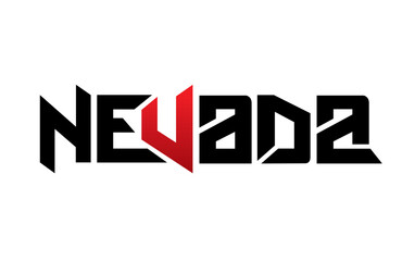 Nevada typography design vector, for t-shirt, poster and other uses