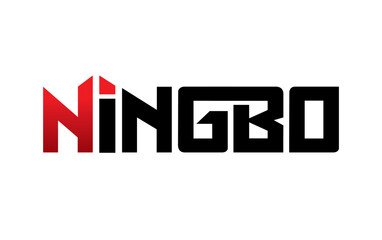 Ningbo typography design vector, for t-shirt, poster and other uses
