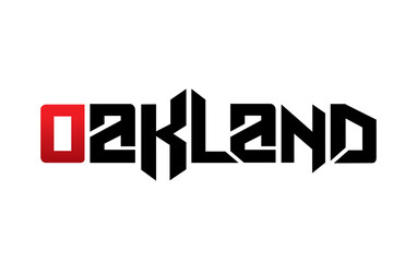 Oakland typography design vector, for t-shirt, poster and other uses