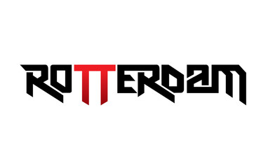 Rotterdam typography design vector, for t-shirt, poster and other uses