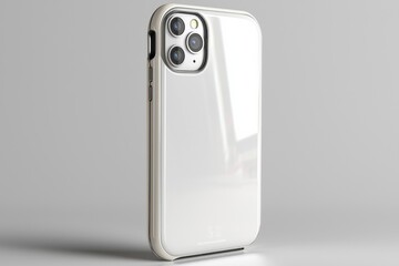 Smartphone case mockup isolated created with Generative AI