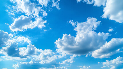Fototapeta premium Beatiful sky with comolus clouds 