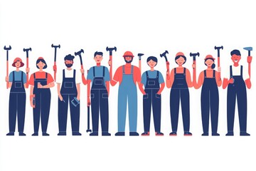 Fototapeta premium Group of Workers