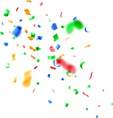 Fototapeta premium 3D color party confetti