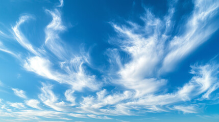 Fototapeta premium Beatiful sky with comolus clouds 