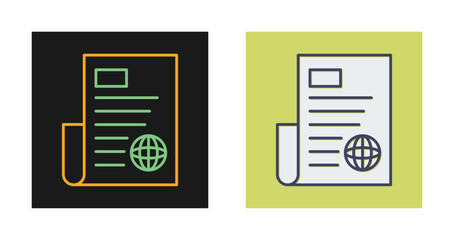 Newspaper Vector Icon