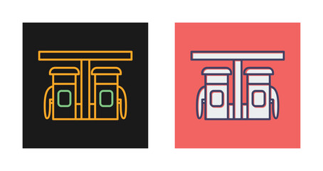 Petrol Station Vector Icon