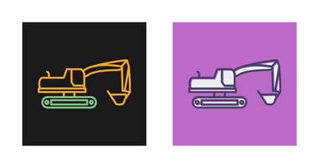 Excavator Vector Icon
