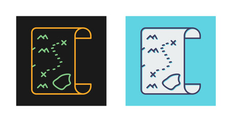 Pirate Map Vector Icon