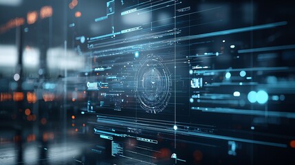 Obraz premium An AI-powered weather prediction system with real-time updates and holographic displays, symbolizing precision in forecasting