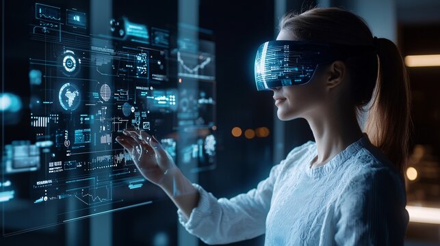 An AI-powered legal assistant analyzing a case with holographic data displays, symbolizing the future of legal services