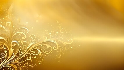 Golden floral background