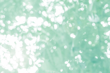 Blur dream cool bokeh grass in morning sunny day nature background concept csr modern life, eco spring, summer friday happy easter, fresh bio green texture. Abstract clean blue cyan shade wallpaper.