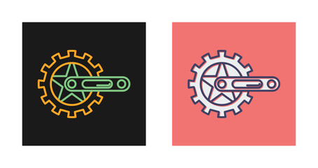 Crankset Vector Icon