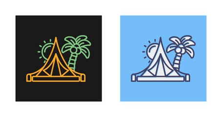 Tent Vector Icon