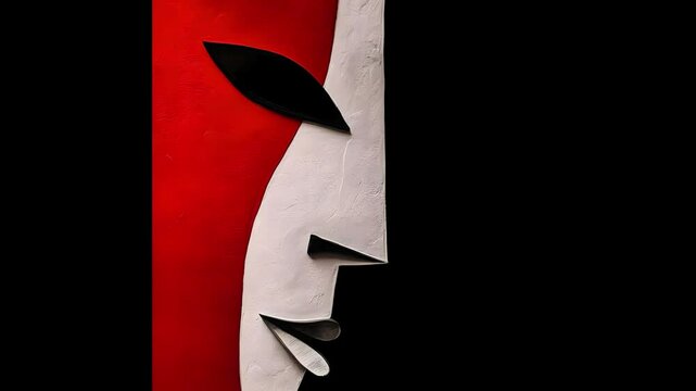 LIFE IS A THEATER.VIDEO WITH MINIMAL AND ARTISTIC MASKS 1