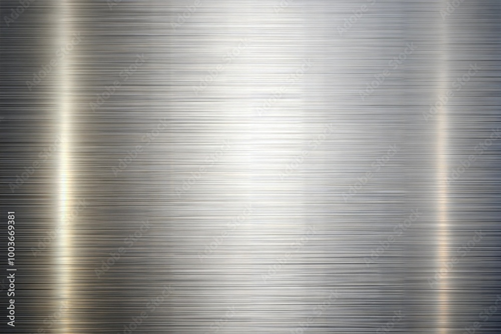 Canvas Prints brushed metal surface close-up with shiny reflective texture for technology design