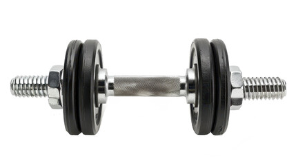 Fototapeta premium Barbell clamps on isolated white background. perfect for home workouts and strength training routines