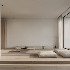 A modern design minimilistic room 
