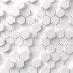 Naklejka premium White Hexagonal Pattern Background for Design