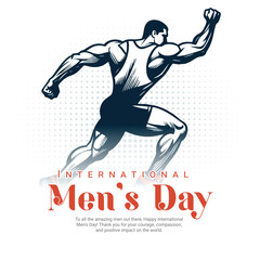 International men's day social media post banner