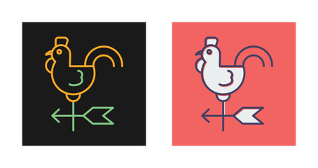 Wind Vane Vector Icon