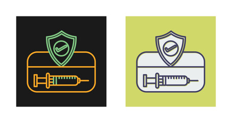 Vaccination Card Vector Icon