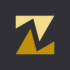 Letter Z logo. Icon design. Template elements. Geometric abstract logos