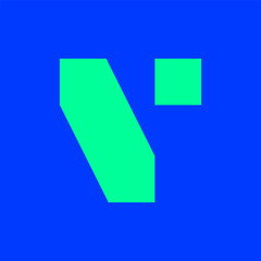 Letter V logo. Icon design. Template elements. Geometric abstract logos