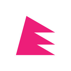 Letter E logo. Icon design. Template elements. Geometric abstract logos