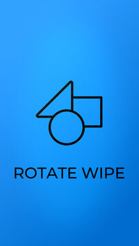 Vertical Rotate Wipe Title