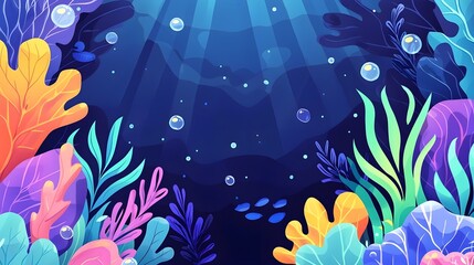 Underwater Plants And Bubbles