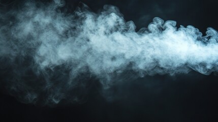 Mystical Smoke Swirls in Dark Background