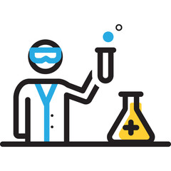 Vector multicolor icon for Pathology