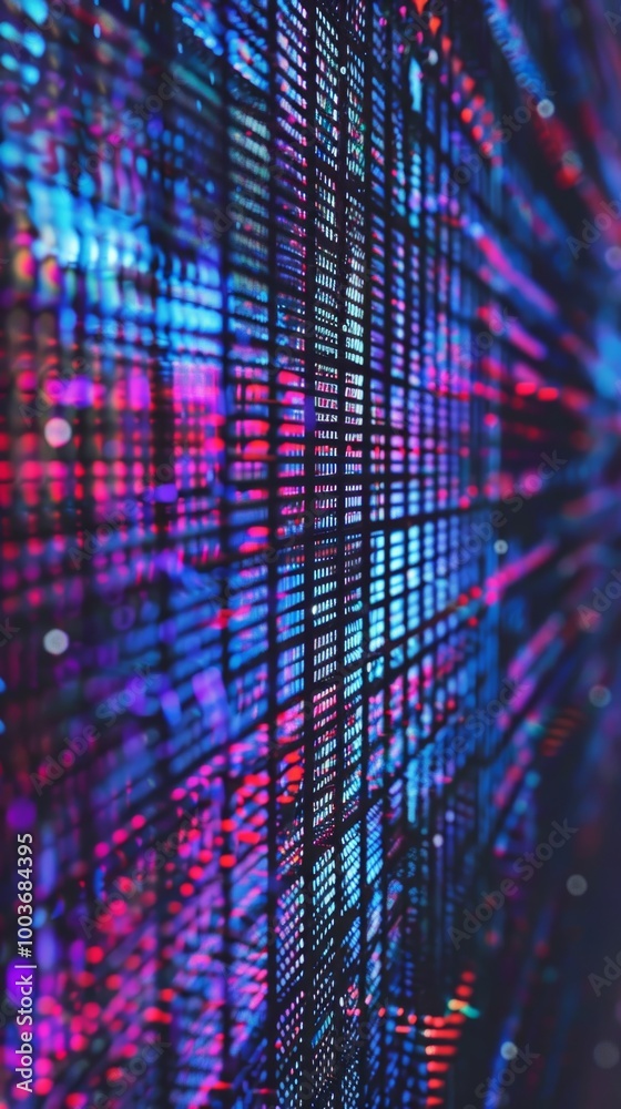 Canvas Prints textured grid highlighting cyber protection.