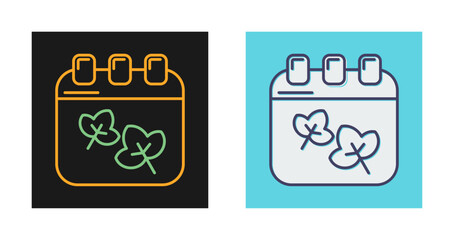 Autumn Calendar Vector Icon